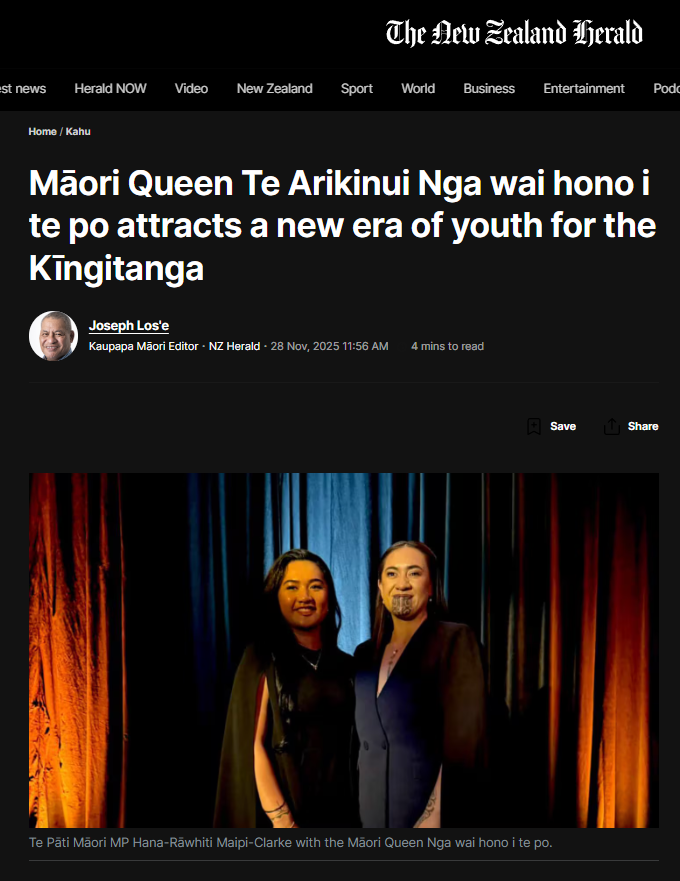 “Māori Mana is Inherent: Deconstructing the Kīngitanga Myth” - 28 November 2025
