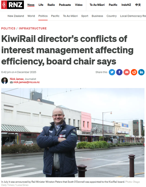 “The KiwiRail Corruption Circuit” - 5 December 2025