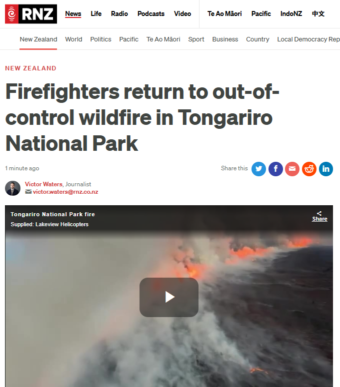 “Let Them Eat Cake”—Luxon’s Austerity Burns Tongariro While Firefighters Bleed - 9 November 2025