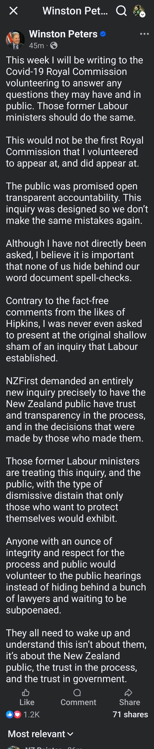 "The Performance of Transparency While Undermining Justice” - 20 August 2025