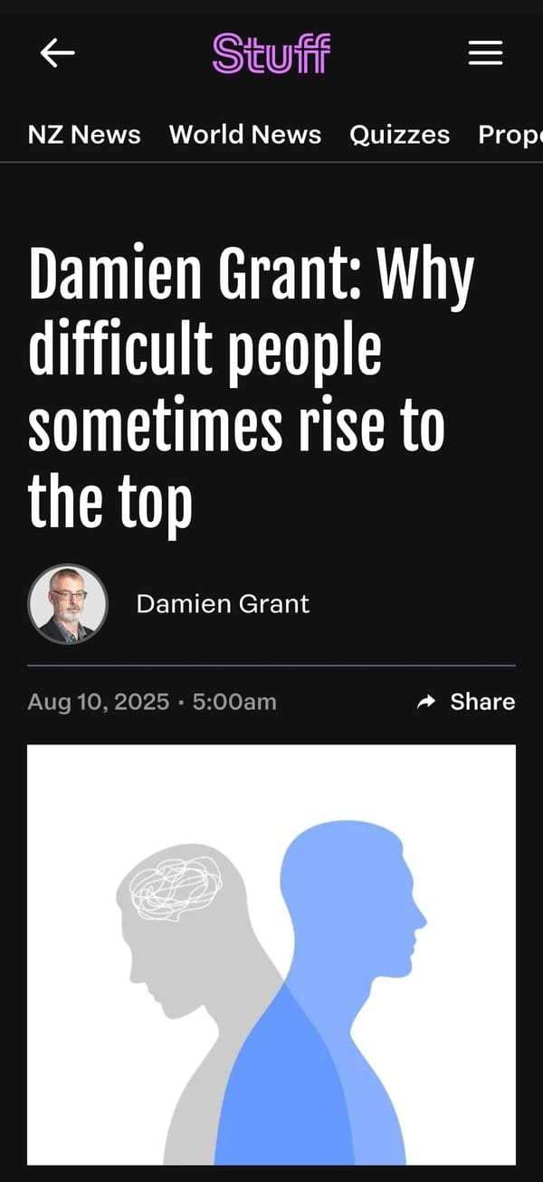 “The Self-Proclaimed Savages: How Grant Weaponises Psychology to Excuse Elite Psychopathy” - 11 August 2025
