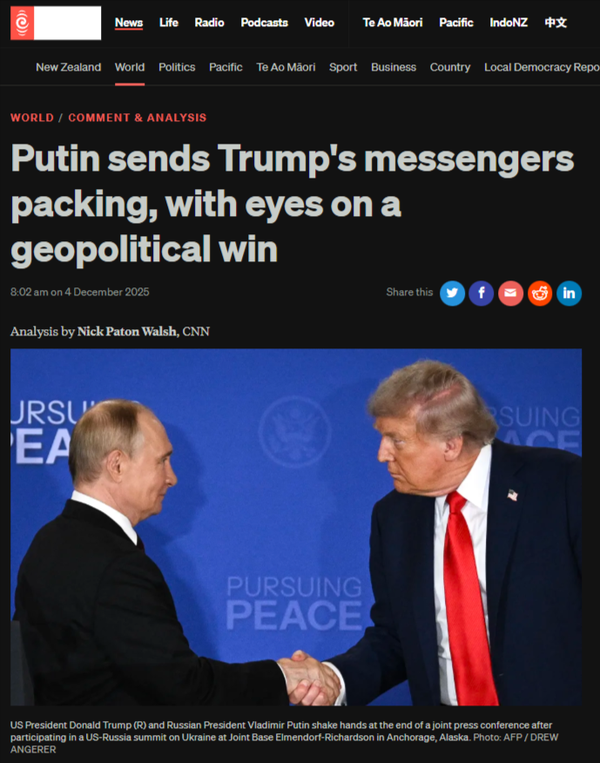 “Trump’s Surrender Politics” - 6 December 2025