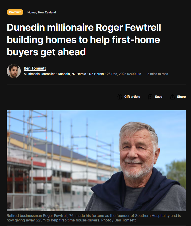“When Billionaires Play Saviour: Roger Fewtrell and the Neoliberal Theatre of Kindness” - 27 December 2025