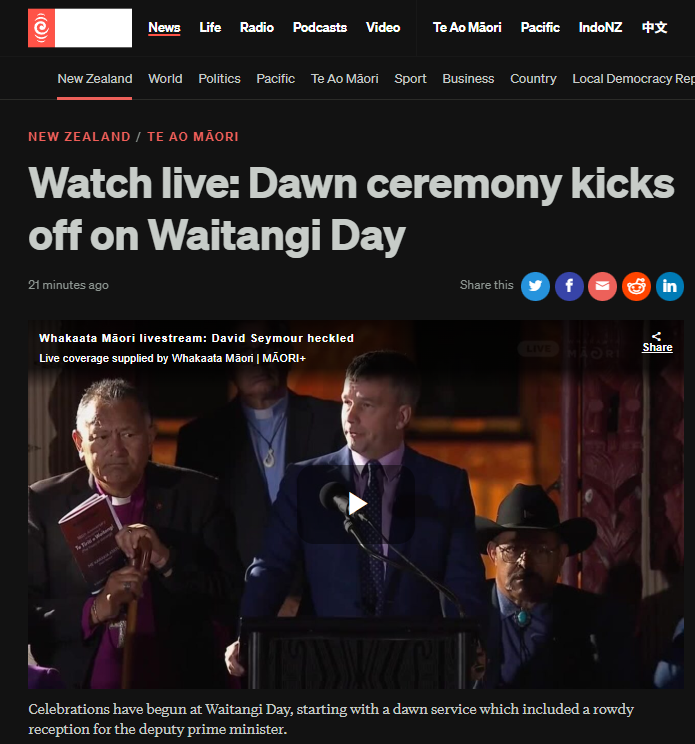 "David Seymour’s War on Te Tiriti: How “Equal Rights” Became the New White Hood" - 6 January 2026