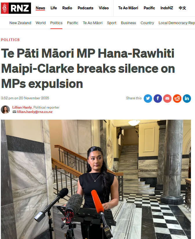 “When Rangatahi Speaks Truth: The Hidden Cost of Te Pāti Māori’s Civil War” - 21 November 2025