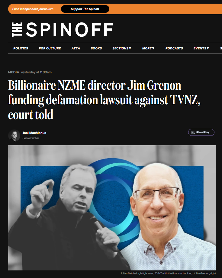 “The Grenon-Batchelor Alliance: How a Canadian Billionaire Is Weaponising New Zealand’s Courts and Media” - 17 December 2025