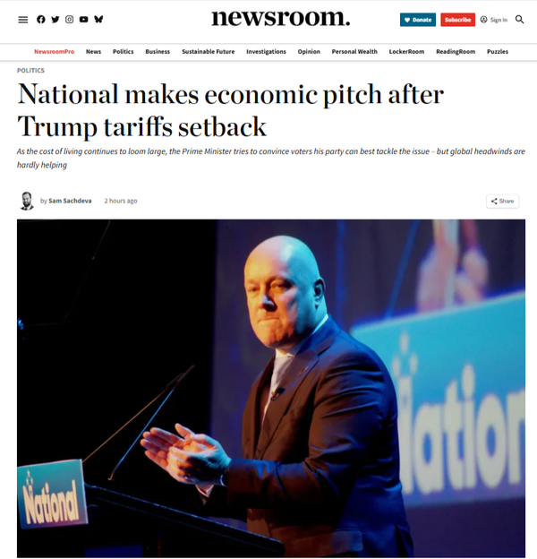 “National's Economic Scam: When Corporate Colonisers Masquerade as Saviours” - 3 August 2025