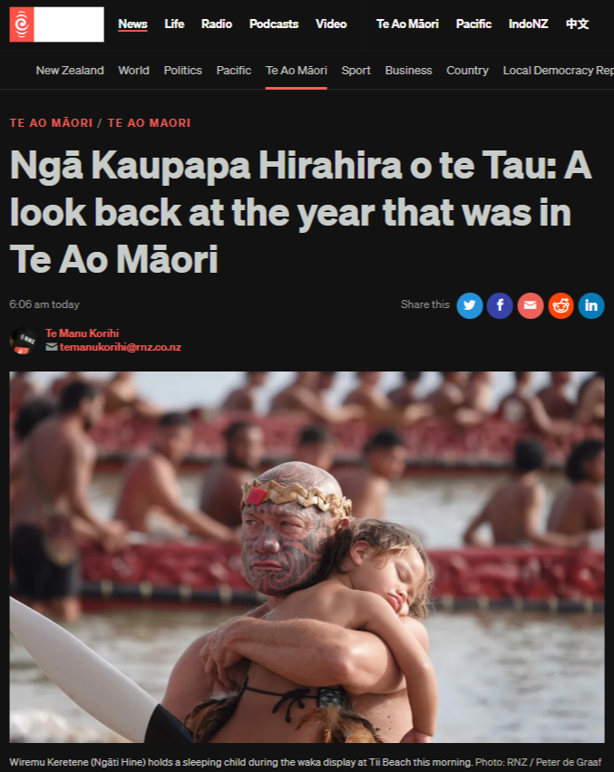 “2025 Te Ao Māori: Year of Losses and the Infrastructure of Rollback” - 30 December 2025