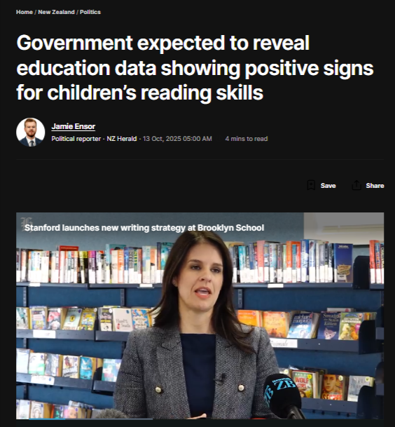 “The Government’s Literacy Shell Game: How National Weaponises Phonics to Wage War on Te Reo Māori” - 13 October 2025