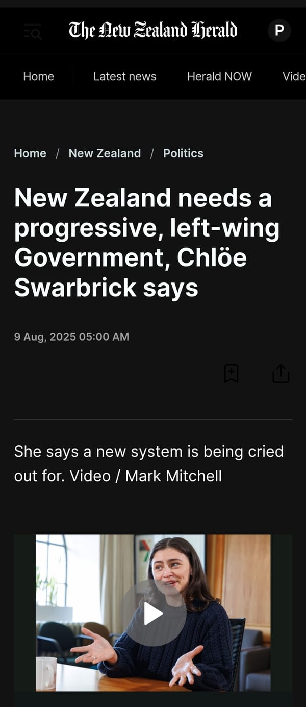 “The People's Champions: How the Green Party and Te Pāti Māori Will Protect Aotearoa New Zealand” - 10 August 2025