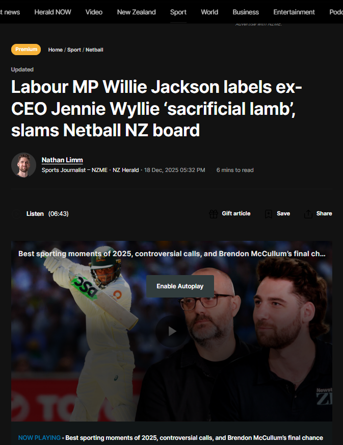 “Willie Jackson’s Hollow Performance: When Urban Māori Gatekeepers Protect the System That Feeds Them” - 19 December 2025