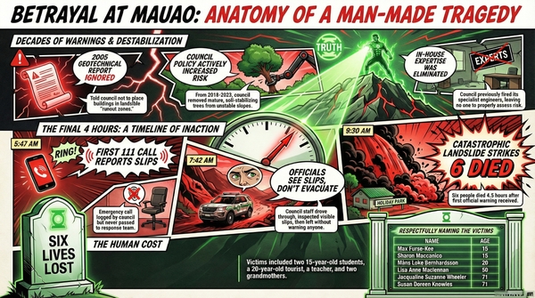 “When Mountains Weep and Bureaucrats Sleep: The Mauao Massacre as Sacred Betrayal” - 30 January 2026