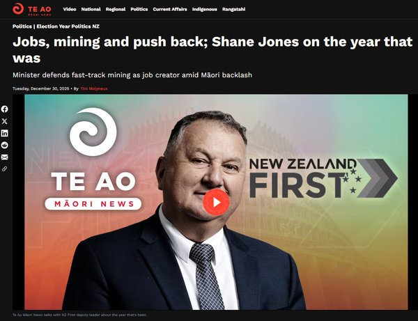 “The Māori Green Lantern Exposes Shane Jones’ Mining Mythology & the Slow Strangulation of Māori Broadcasting” - 30 December 2025