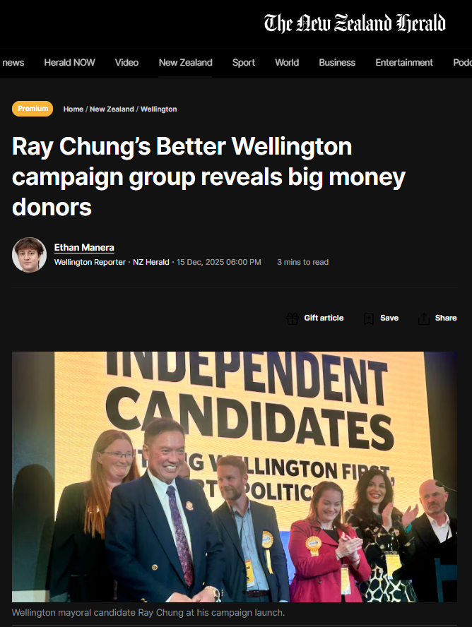 “The Mask Falls: Unveiling the “Better Wellington” Cartel” - 16 December 2025