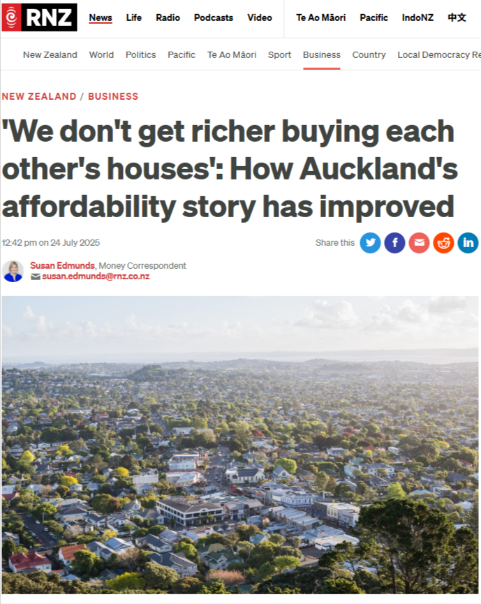“Auckland's Housing Smoke and Mirrors” - 25 July 2025