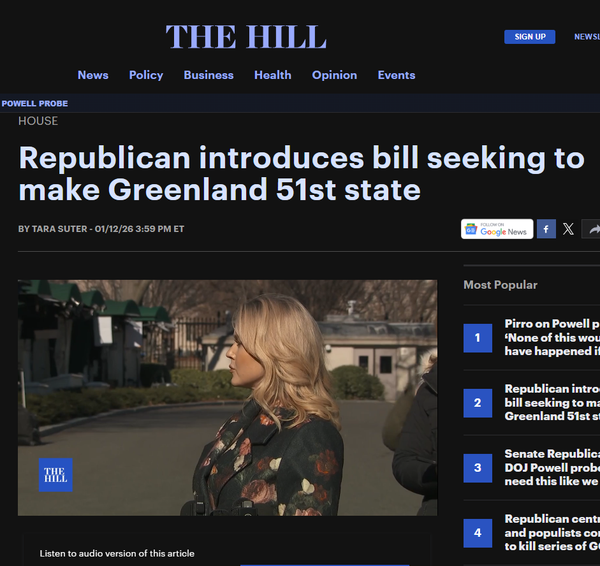 “Greenland, Empire, and the Taiaha“ - 15 January 2026