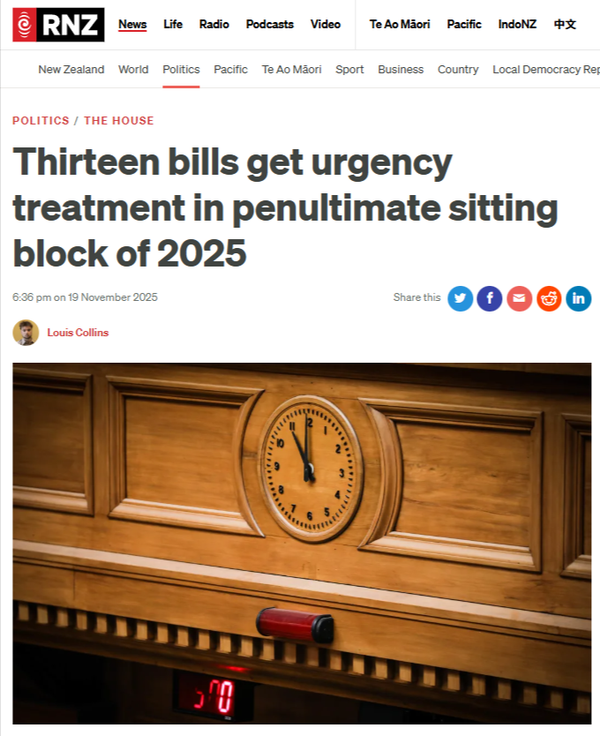 “Urgency as Constitutional Whakapapa Violation” - 20 November 2025